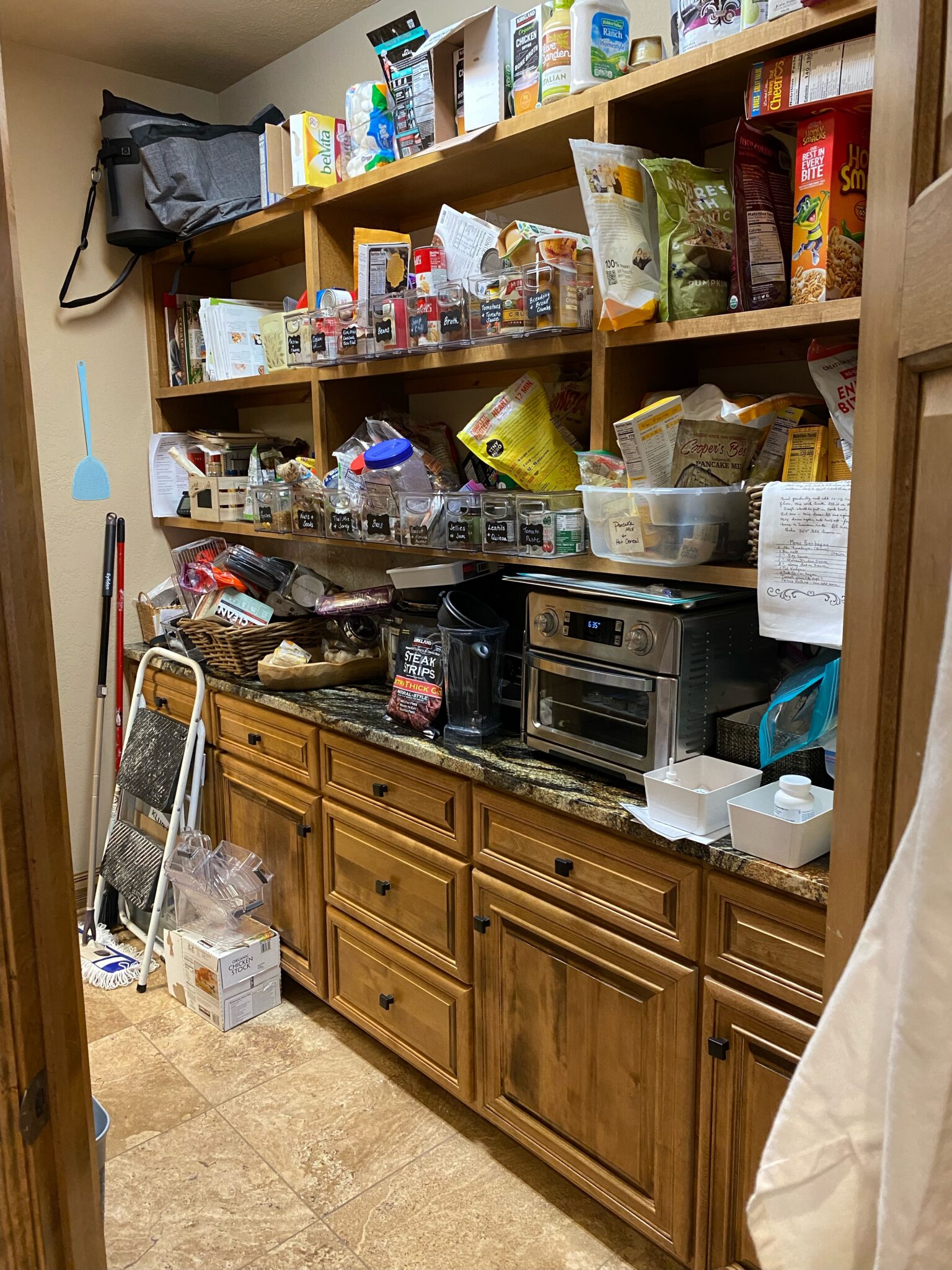 Pantry Before Organization