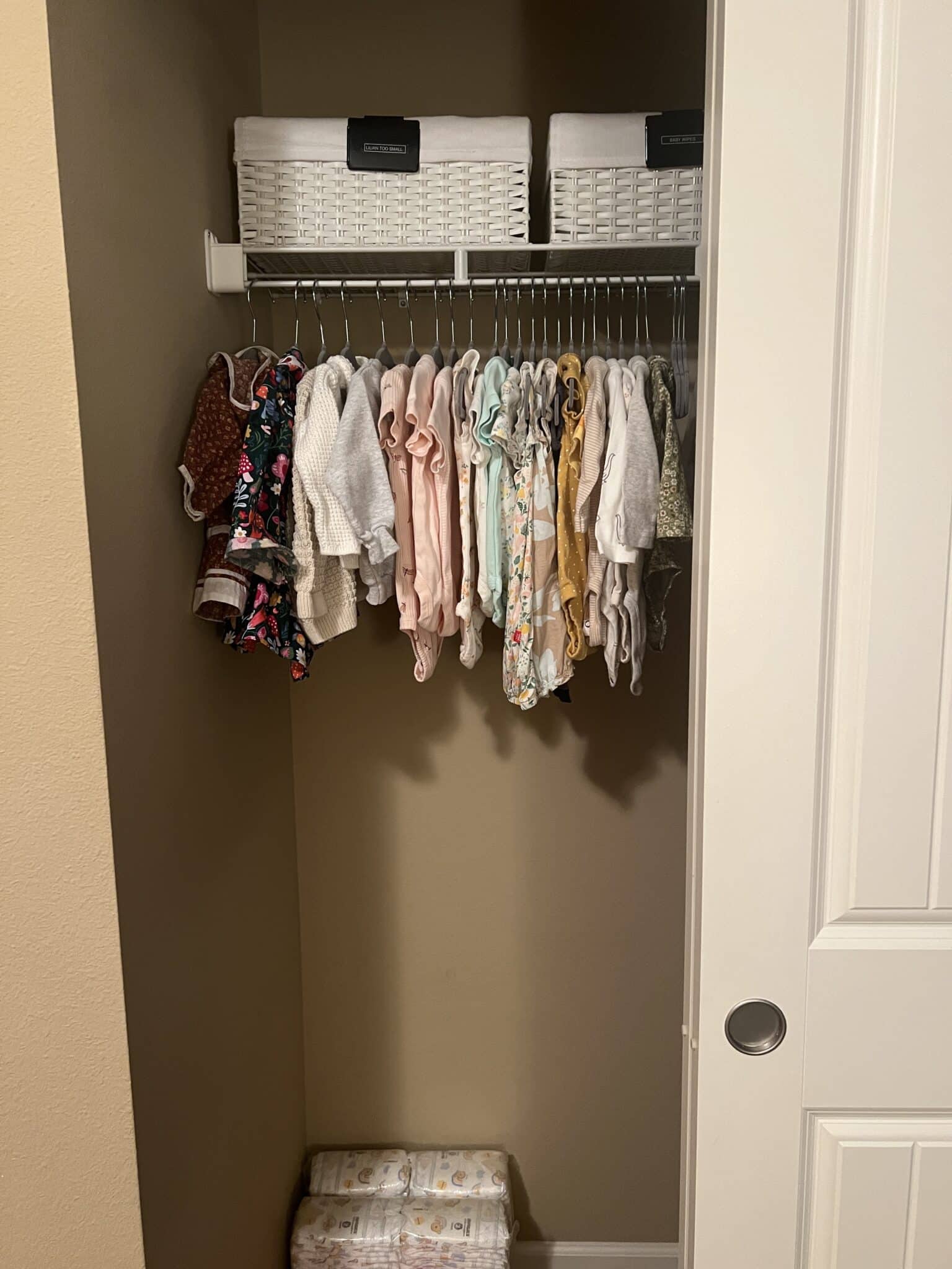 Kids Closet After Organization