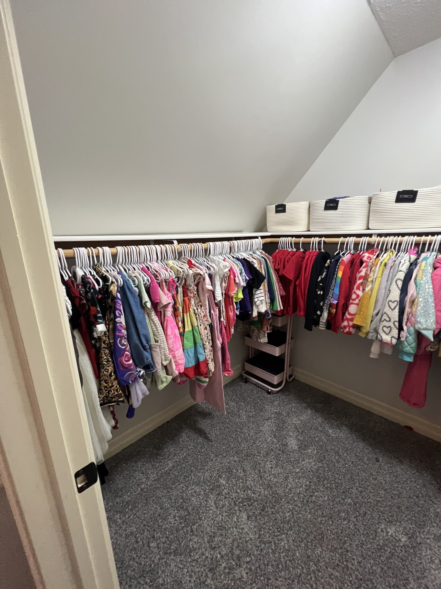 Kids Closet After Organization